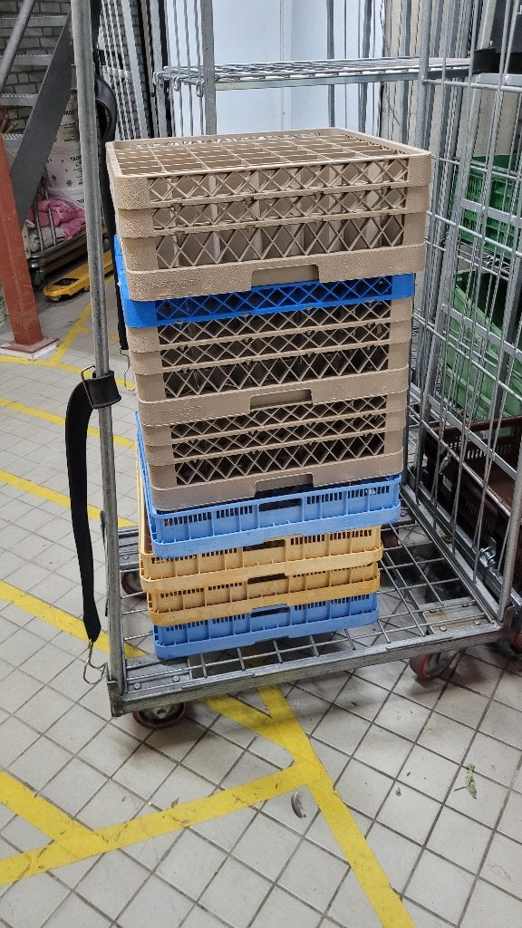Professionele vaatwaskorven horeca vaatwasser, Ophalen, Gebruikt, 60 cm of meer, Minder dan 85 cm