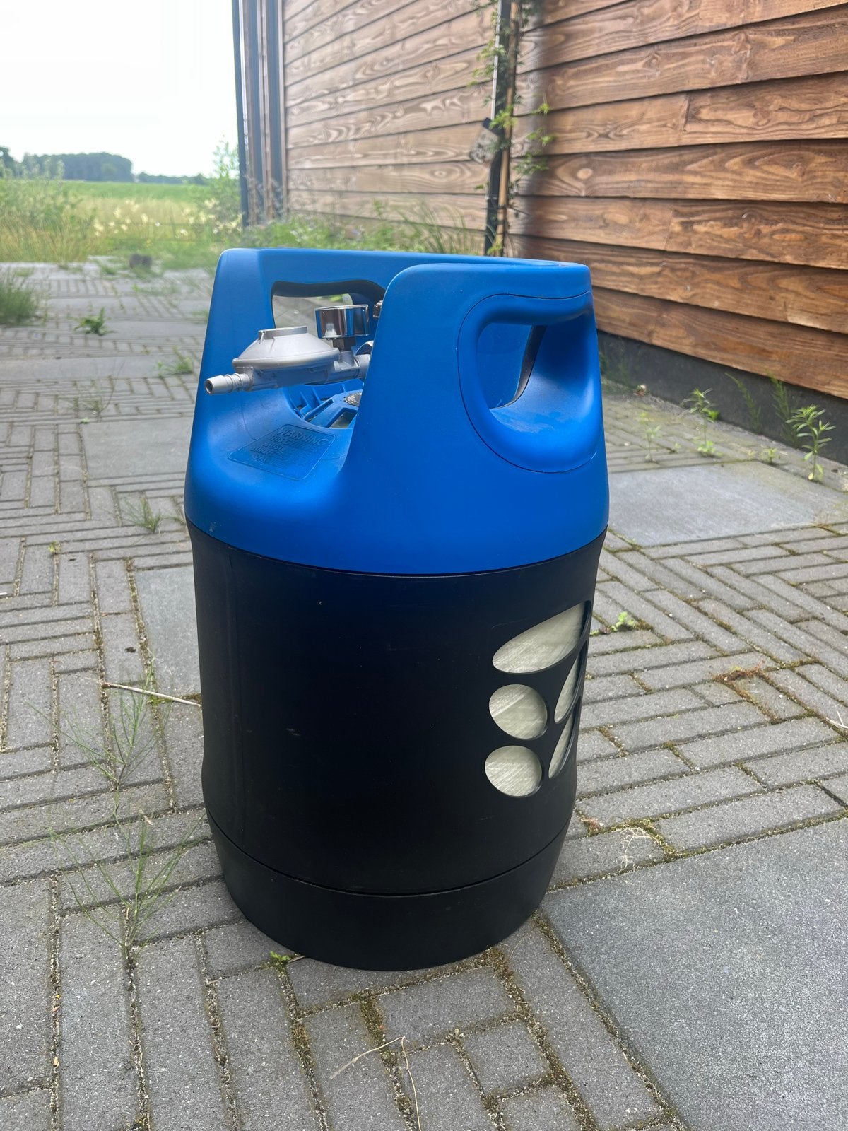 Kool-Lijnden Propaangasfles met drukregelaar, Ophalen, Gebruikt