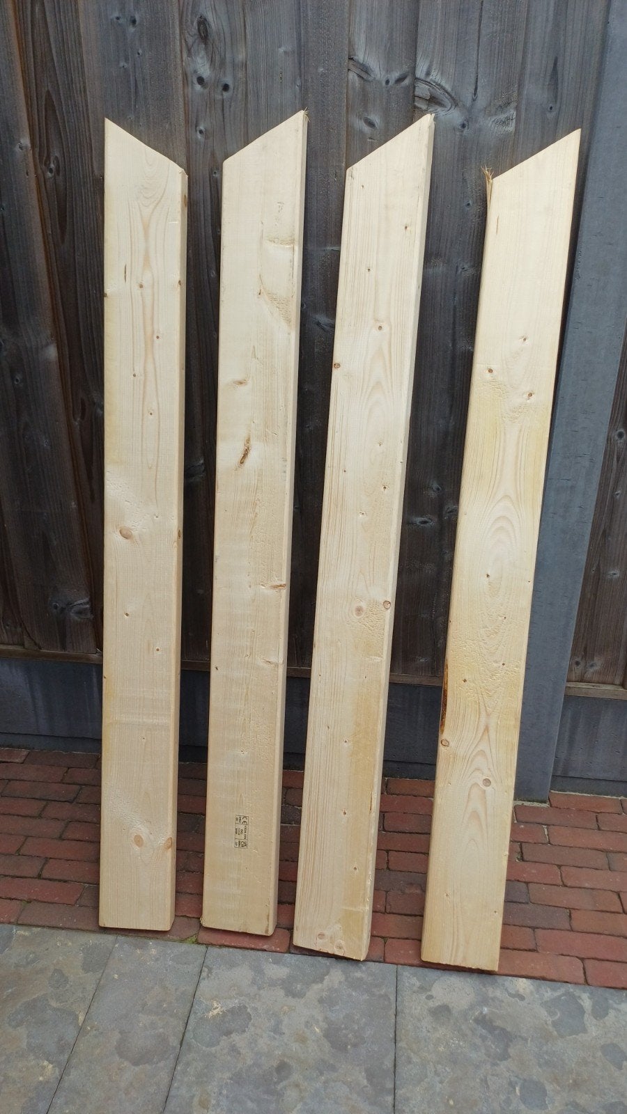 4 x balkhout ongeveer 55 x 155mm, Doe-het-zelf en Verbouw, Ophalen, Nieuw, 50 mm of meer, Balk