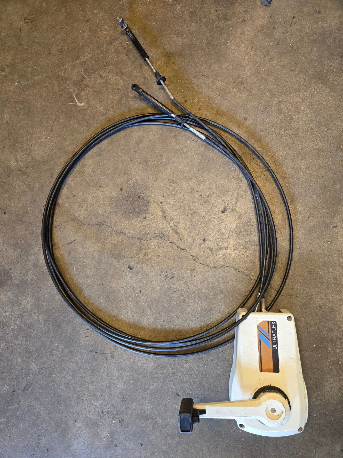 Ultraflex Externe Gashendel met Schakelkast en Kabels, Watersport en Boten, Ophalen, Gebruikt, Motor en Techniek