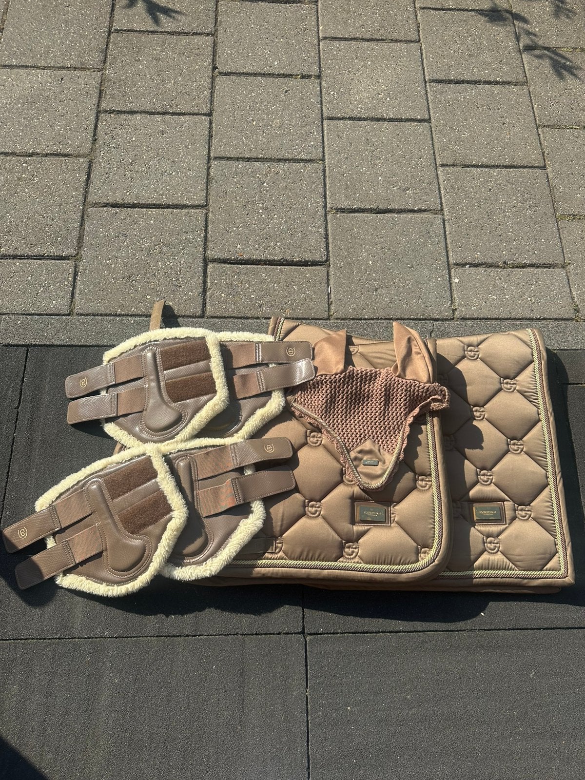 Equestrian Stockholm dekje full dressuur champagne, Ophalen of Verzenden, Zo goed als nieuw