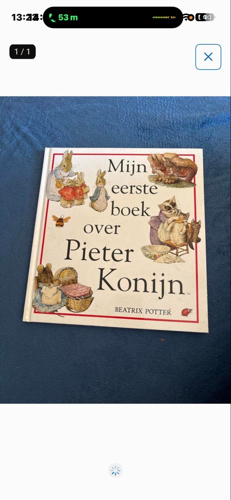 Mijn eerste boek over Pieter Konijn - Beatrix Potter, Boeken, Jongen of Meisje, Ophalen of Verzenden, Zo goed als nieuw, Voorleesboek