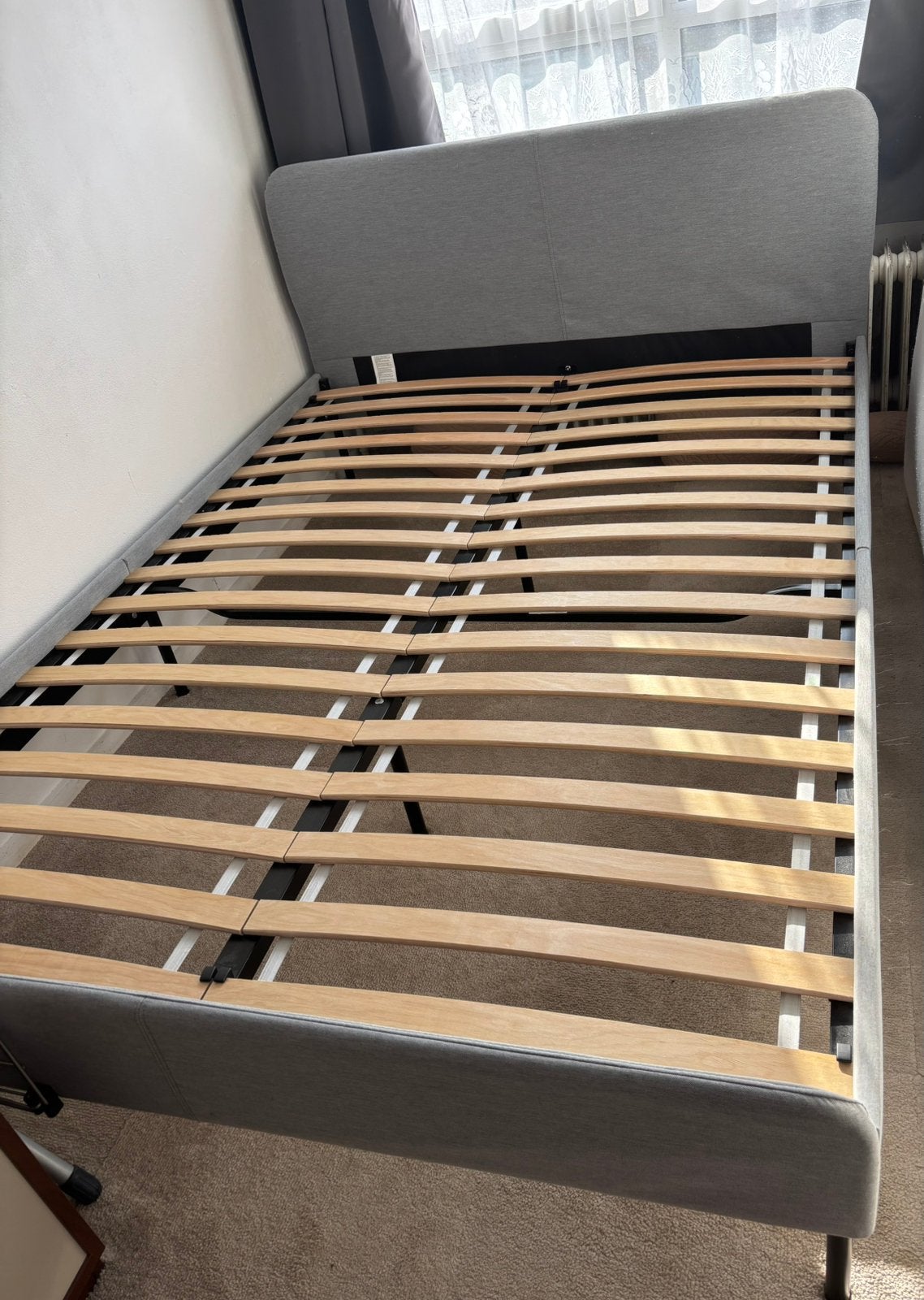Mooi bed 140x200, Huis en Inrichting, Ophalen, Wit, Tweepersoons, 140 cm