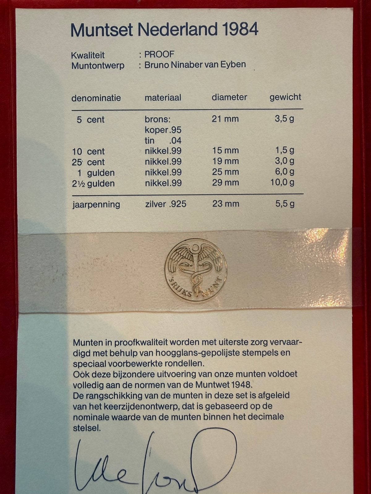 Te koop Muntset Nederland Proof met Zilveren jaarpenning, Setje, Koningin Beatrix, Zilver, Overige waardes