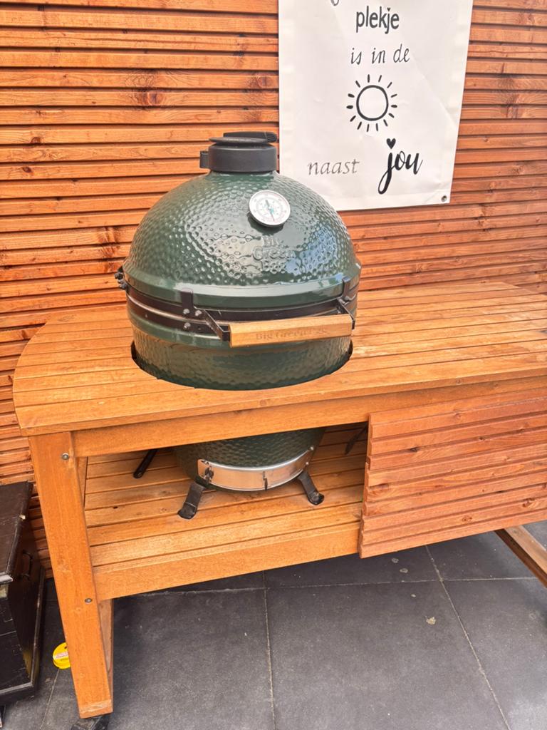 Big green egg Large incl toebehoren!, Tuin en Terras, Ophalen of Verzenden, Zo goed als nieuw