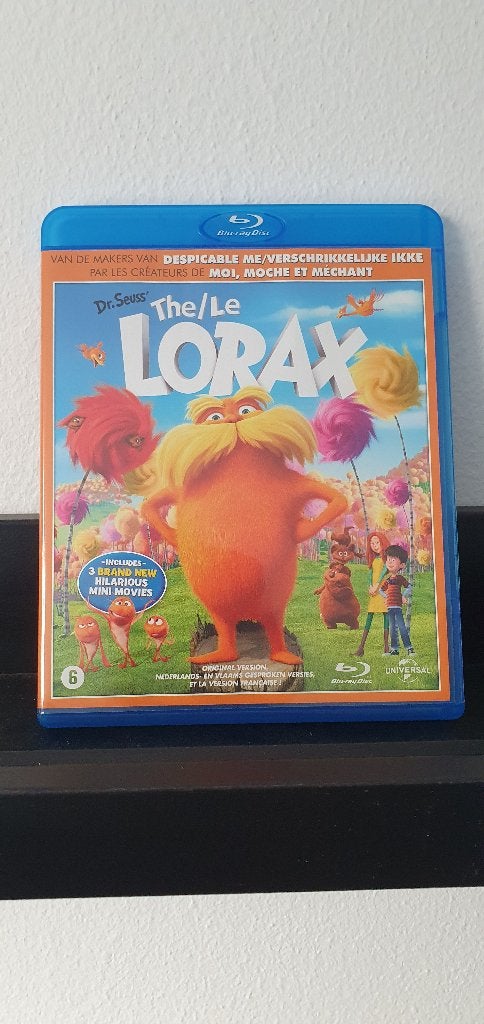 Dr.Seuss The Lorax *Blu-Ray, Ophalen of Verzenden, Zo goed als nieuw, Blu-ray, Tekenfilms en Animatie