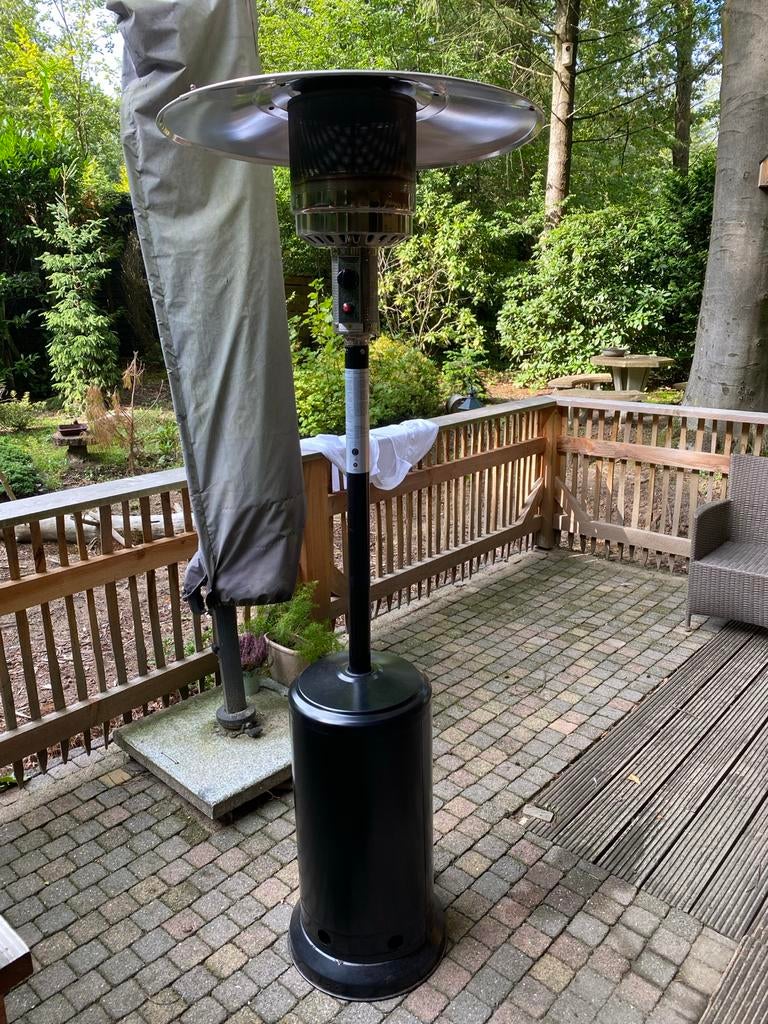 Terrasverwarmer op gas incl hoes- nog zeer net, Tuin en Terras, Terrasverwarmers, Ophalen, Zo goed als nieuw, Gas, Vloer