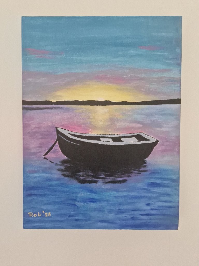 klassiek schilderij, zelf geschilderd, Ophalen, Doek, Landschap, Klassiek