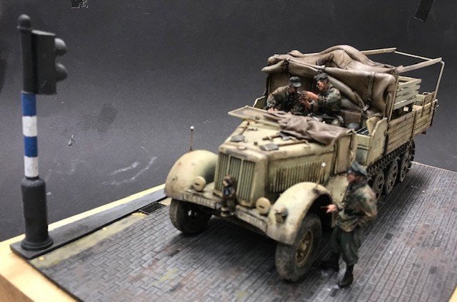 Coelianmodels, Prijswinnend diorama. Prijs op aanvraag., Tank, 1:32 tot 1:50, Nieuw, Ophalen