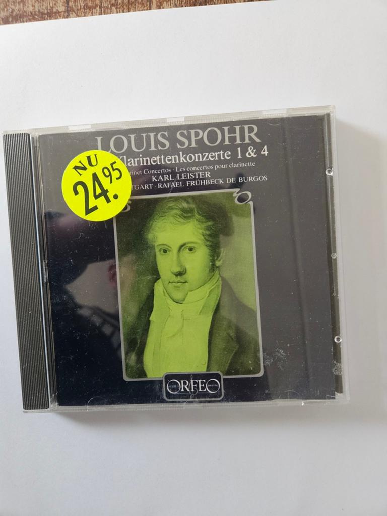 Louis Spohr: Klarinettenkonzerte 1 & 4 - Karl Leister CD, Ophalen of Verzenden, Romantiek, Zo goed als nieuw, Orkest of Ballet