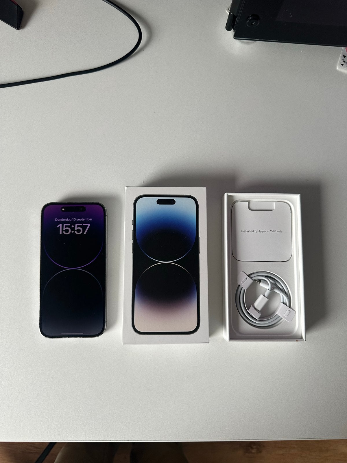 iPhone 14 Pro 256gb, Telecommunicatie, Ophalen, Paars, Zo goed als nieuw, 82 %