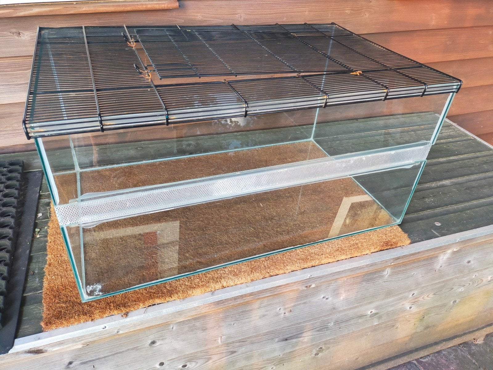 Terrarium hok van glas voor knaagdieren huisdieren, Dieren en Toebehoren, Zo goed als nieuw, Hamster, Hok, 75 tot 110 cm