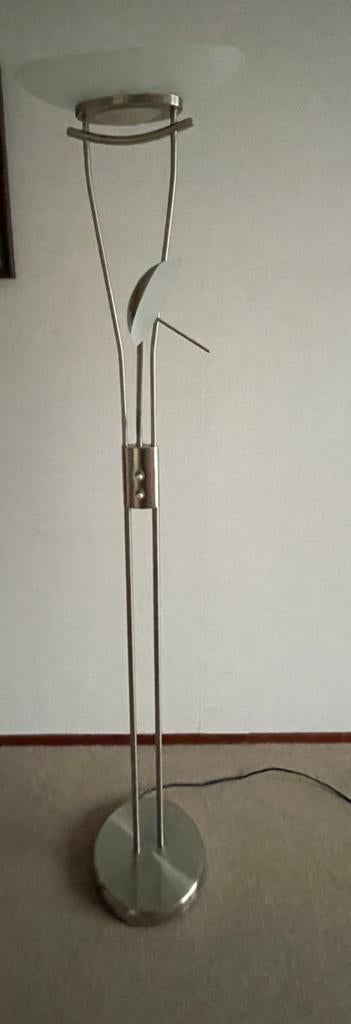 Vloer- en leeslamp rvs look., Ophalen, 150 tot 200 cm