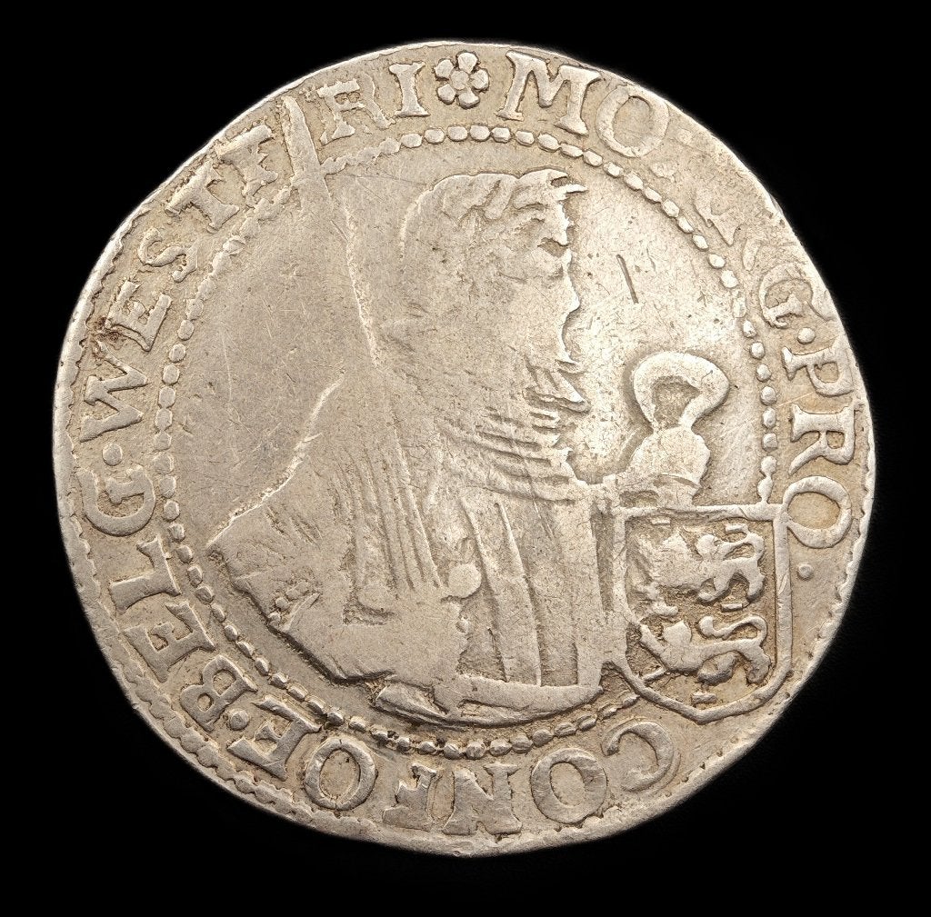 1621 Rijksdaalder West-Friesland, Postzegels en Munten, Vóór koninkrijk, Verzenden, Zilver, Losse munt