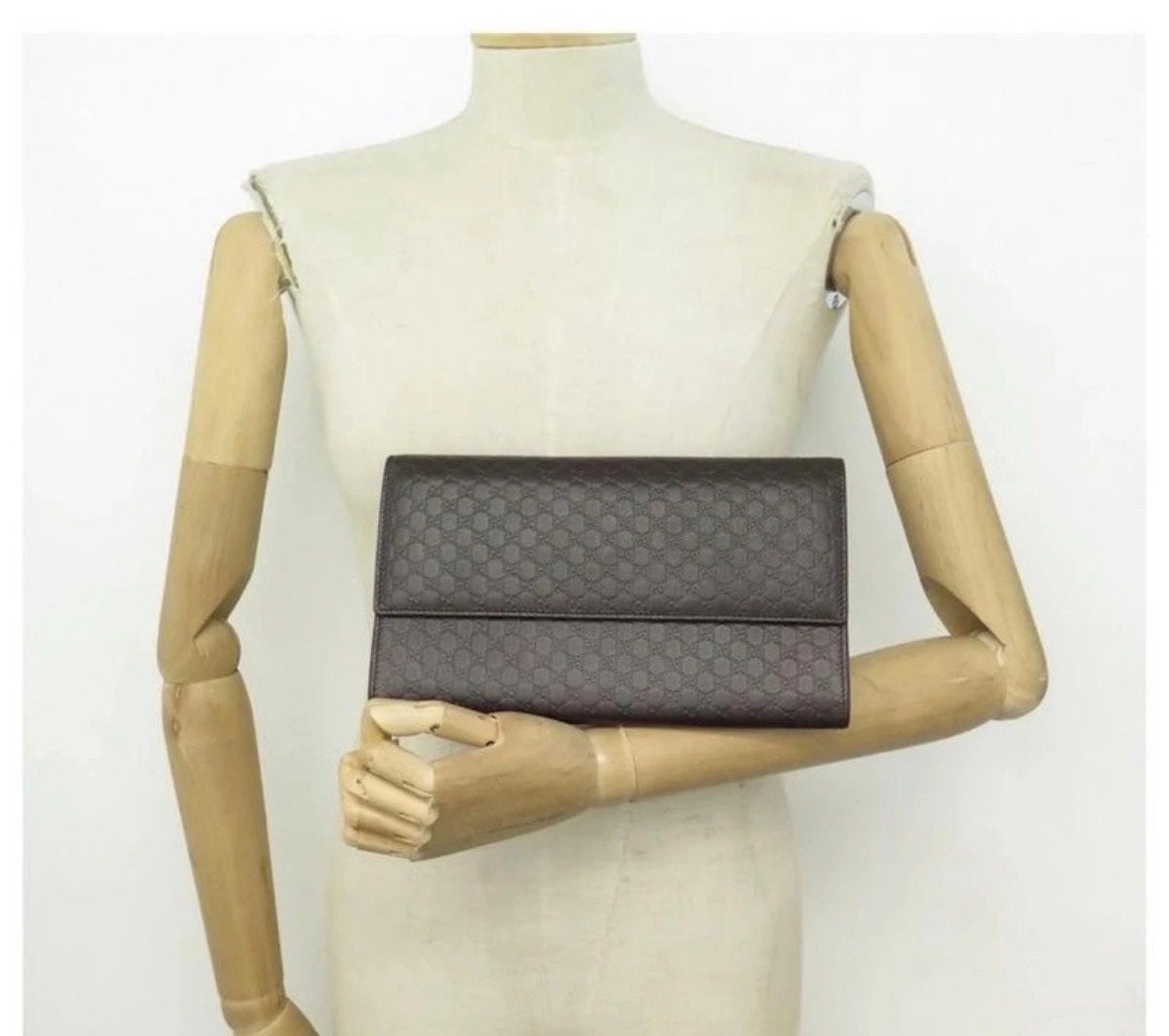 Gucci Microguccissima Travel Organizer Leer Bruin unisex, Ophalen, Nieuw, Bruin, Overige typen