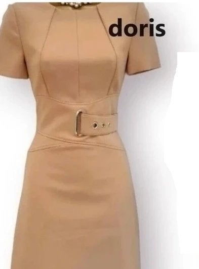 jurk Karen Millen maat 10/38 oksel tot oksel 43 cm, Maat 38/40 (M), Karen Millen, Beige, Ophalen of Verzenden