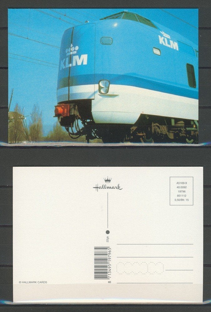 KLM Koploper" treinstel 4011 Foto-Ansichtkaart Trein t-14, Ophalen of Verzenden, Nieuw, Trein, Kaart of Prent