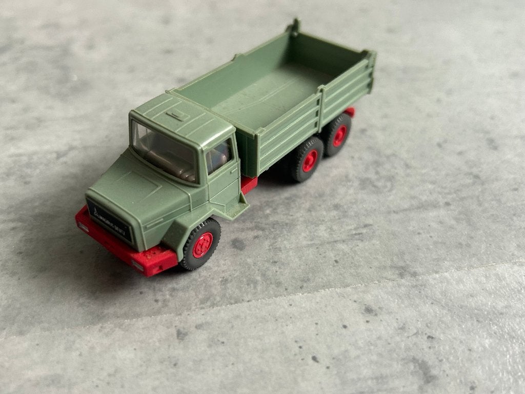 Wiking 1:87 Magirus-Deutz Kipper groen, Ophalen of Verzenden, Zo goed als nieuw, Bus of Vrachtwagen, Wiking
