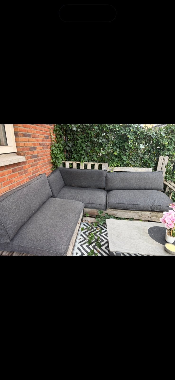 Tuinbank kussens 7 stuks, Ophalen of Verzenden, Gebruikt