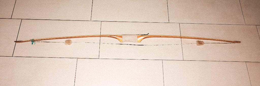 houten handboog (traditionele boog), Ophalen, Gebruikt, Longbow
