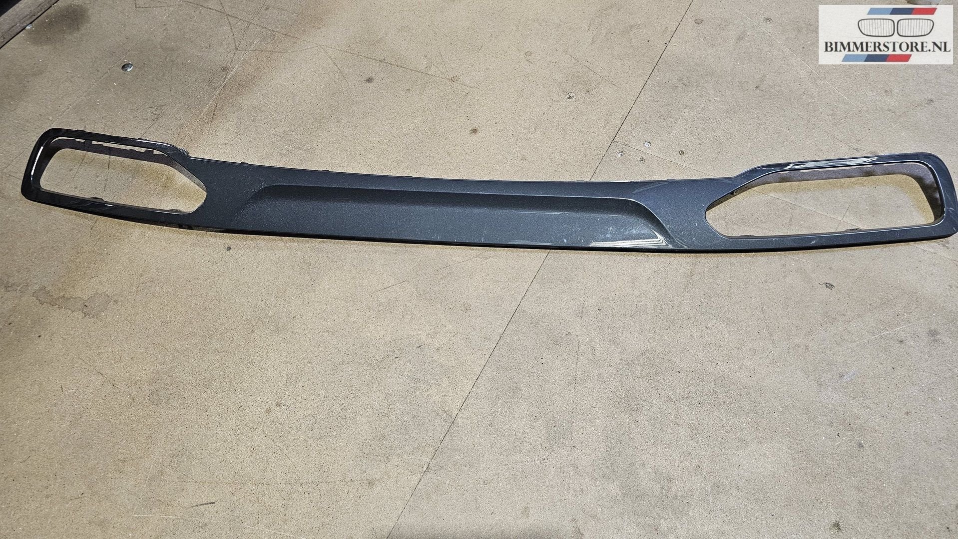 Diffuser grijs achterbumper 2 uitlaten BMW 7 serie G111 G12, Ophalen, Gebruikt, -, -