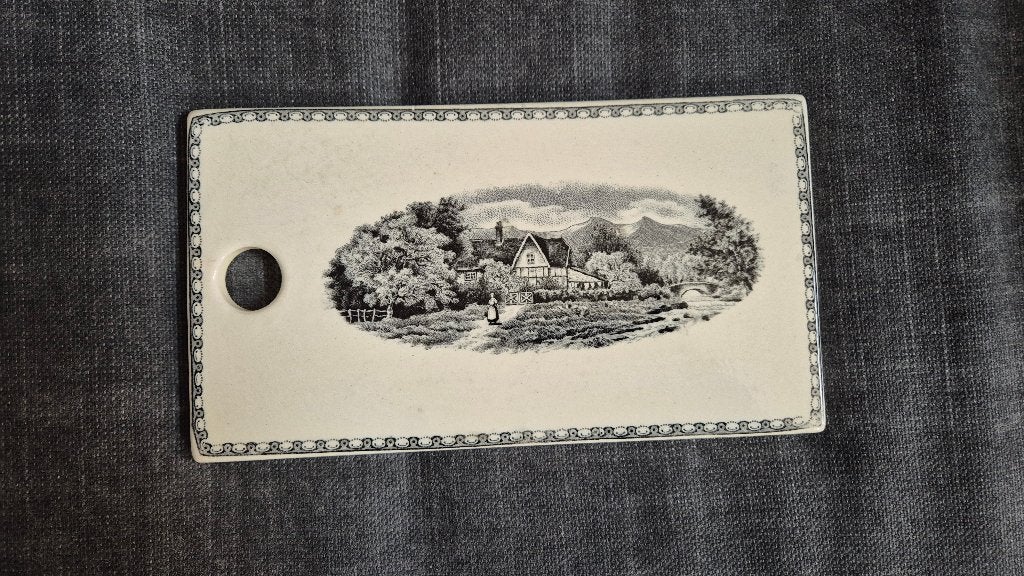 Landschap snijplankje Societe Ceramique, Antiek en Kunst, Ophalen of Verzenden