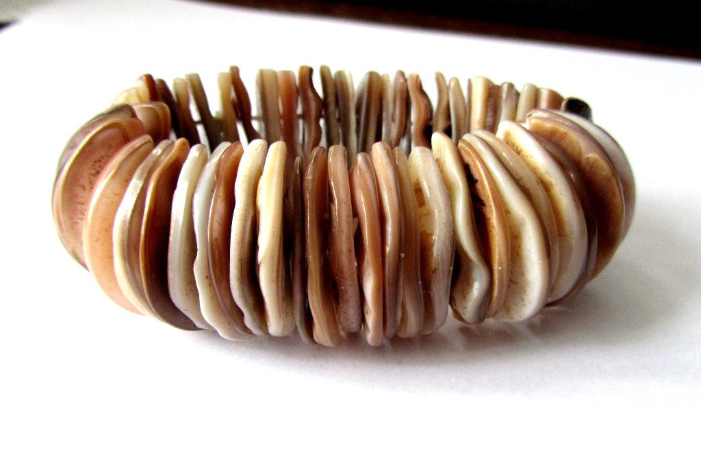 Luxe Natuurlijke Abalone schelp armband 111 gr, Ophalen, Zo goed als nieuw, Overige materialen, Met edelsteen