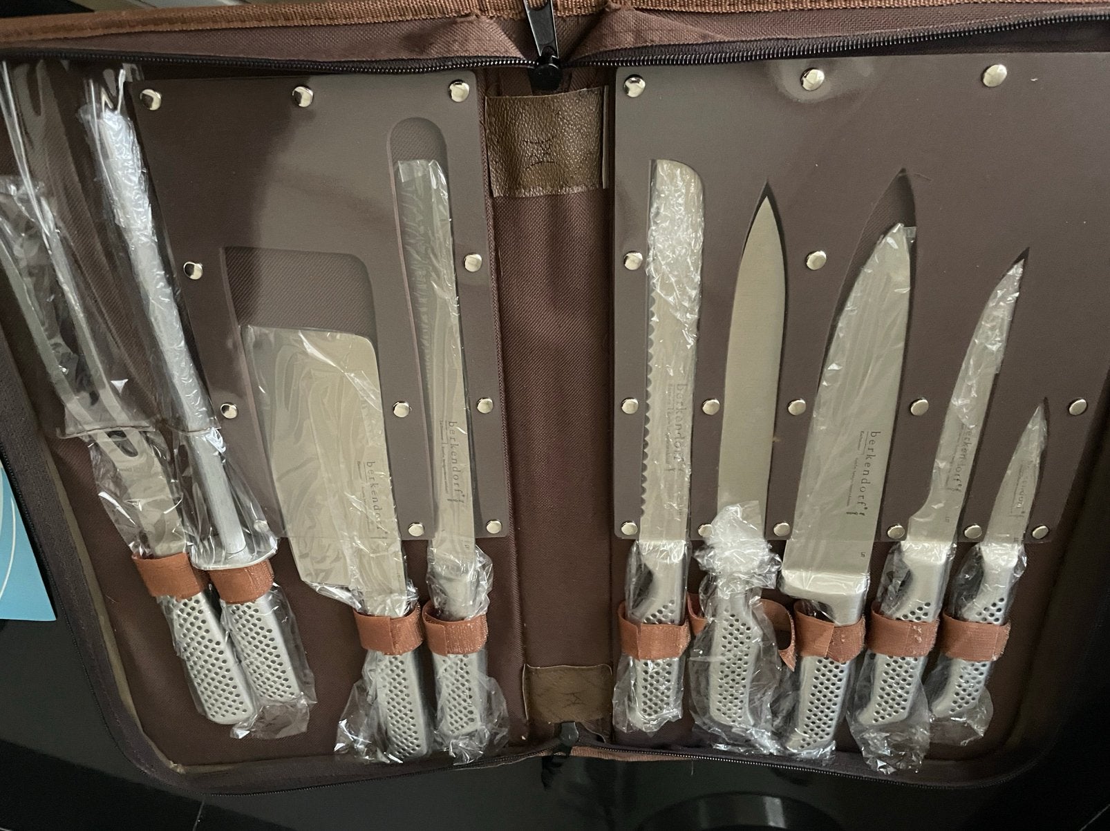Messenset Berkendorf nieuw in etui, Ophalen of Verzenden, Nieuw, Rvs of Chroom