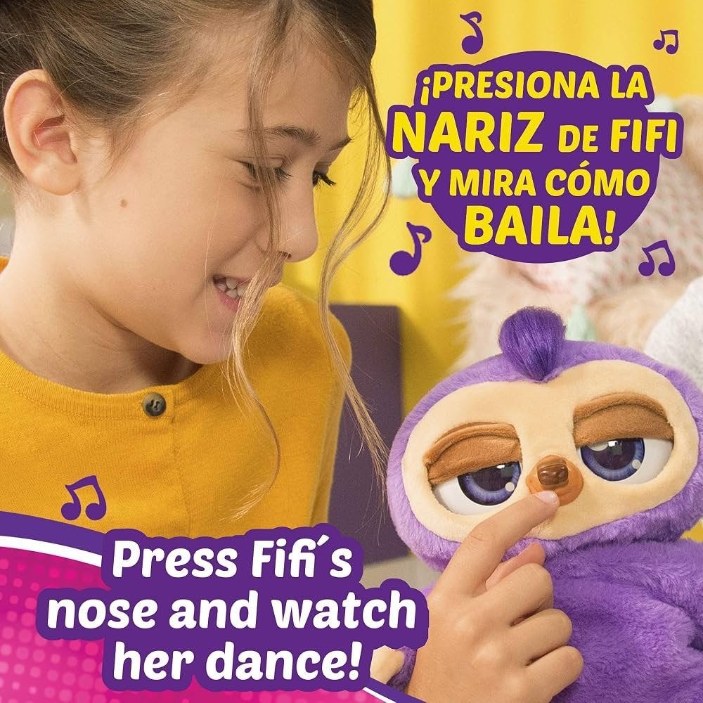 Zuru Pets Alive Fifi The Flossing Sloth Interactieve Luiaard, Paars, Overige merken, Overige karakters, Overige typen
