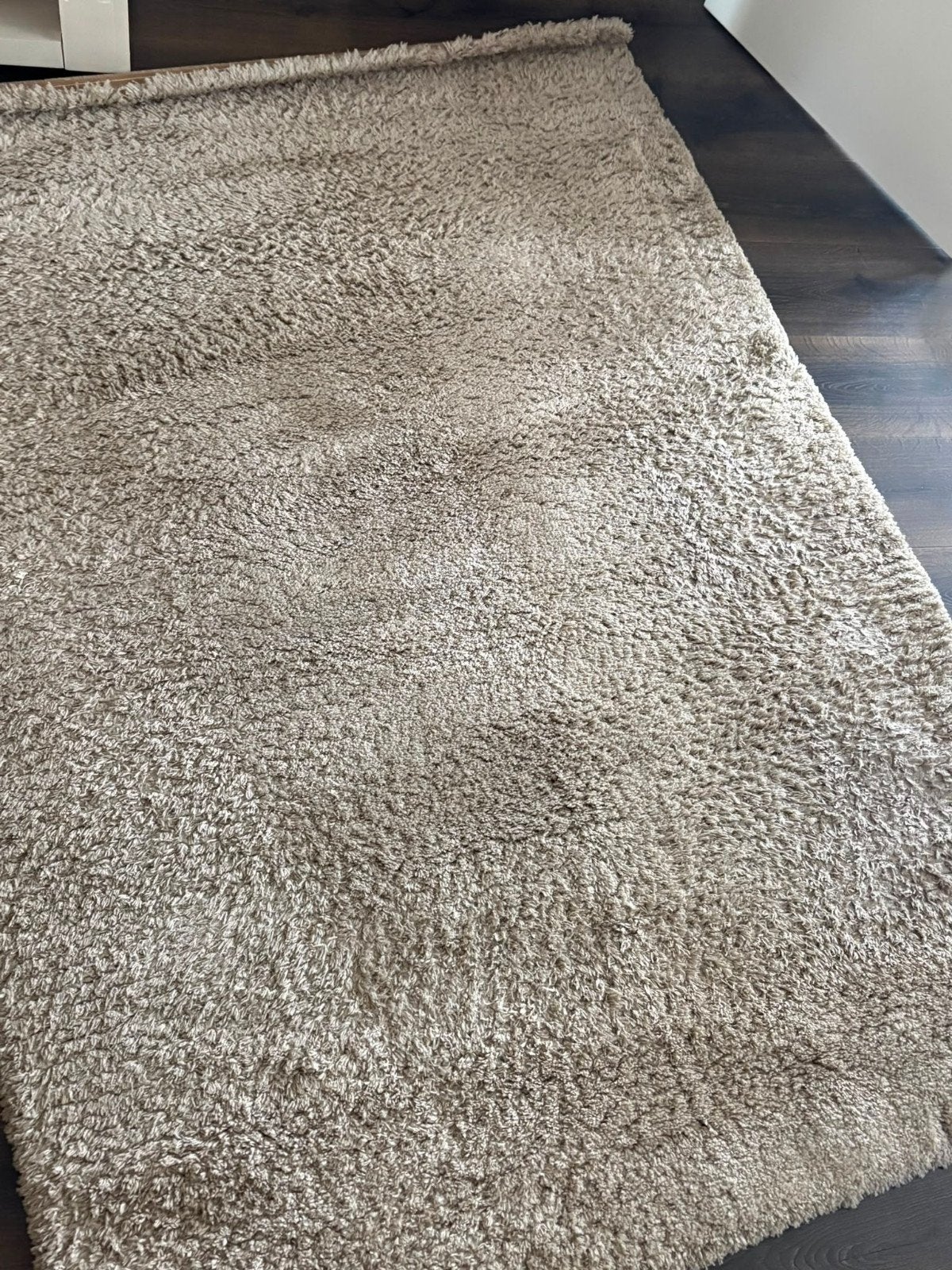 Vloerkleed 1.60 x 2.30 cm van Gamma, recent gereinigd, Ophalen, Gebruikt, Beige, 200 cm of meer