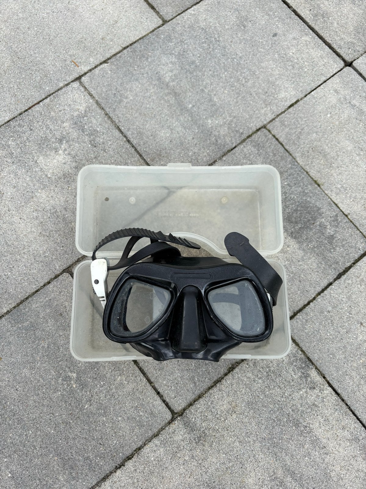 Duikbril met opbergdoosje, Ophalen of Verzenden, Gebruikt, Duikbril of Snorkel