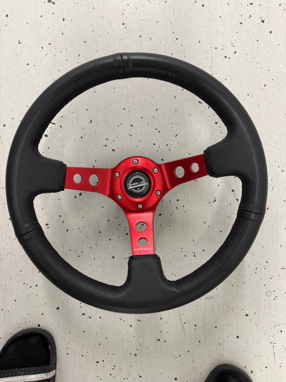 NRG Rood Sportstuur + NRG Quick Release + NRG Hub, Ophalen, Gebruikt