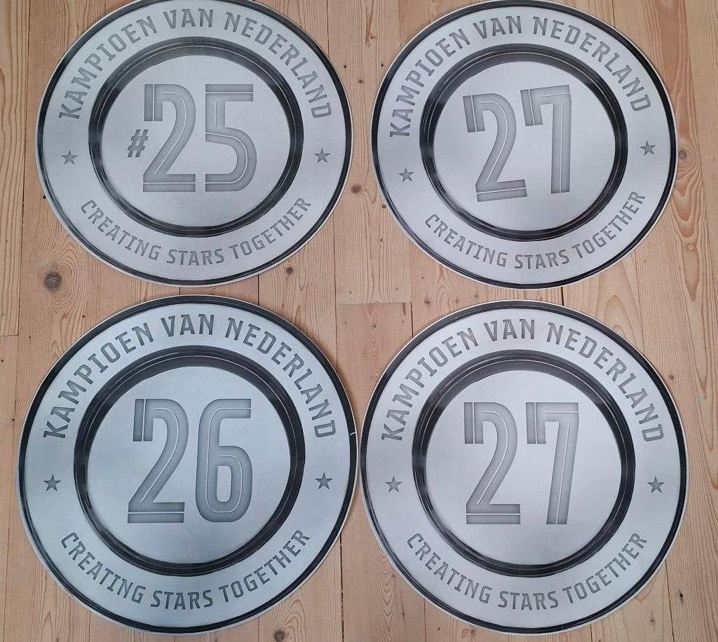 PSV fanartikelen. Set van 4 kampioensschalen #25 #26 #27., Ophalen of Verzenden, Zo goed als nieuw, PSV, Overige typen