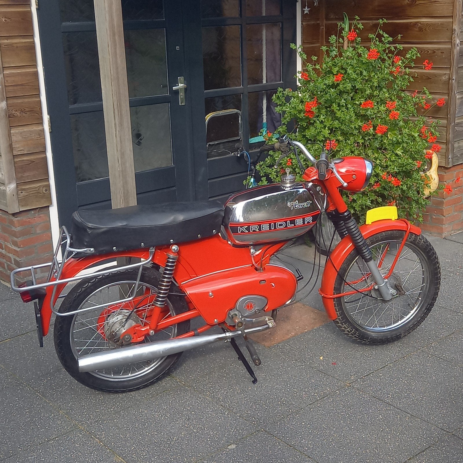 Kreidler brommer - Klassieke rode bromfiets, Fietsen en Brommers, Ophalen of Verzenden, Gebruikt, Maximaal 45 km/u, Overige modellen