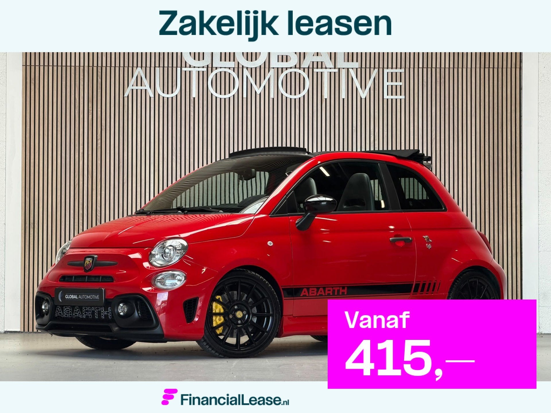 Abarth 500 1.4 T-Jet Competizione 180PK - SABELT CARBON - BE, Voorwielaandrijving, Gebruikt, 4 cilinders, Alcantara