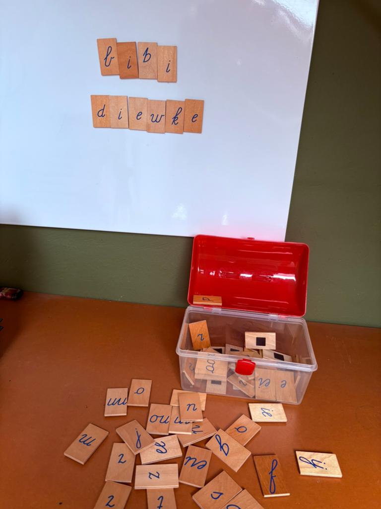 Magneetbord met houden magneetjes, Ophalen, Zo goed als nieuw, Taal en Lezen