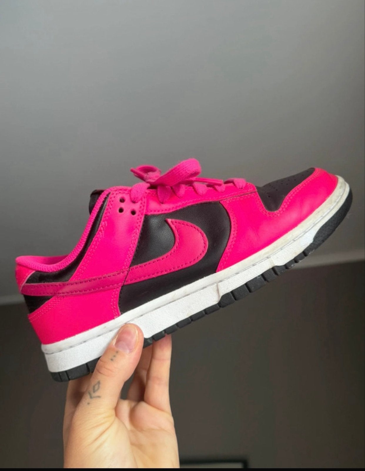 Nike Dunk Low Fierce Pink Zwart Dames Sneakers, Ophalen of Verzenden, Roze, Sneakers of Gympen, Zo goed als nieuw