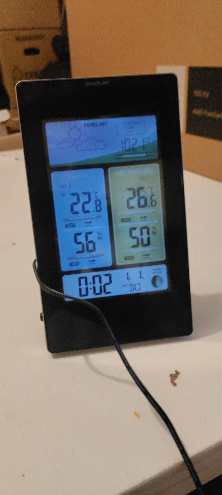 Nortec Weerstation met Kleurenscherm en Adapter, Ophalen of Verzenden