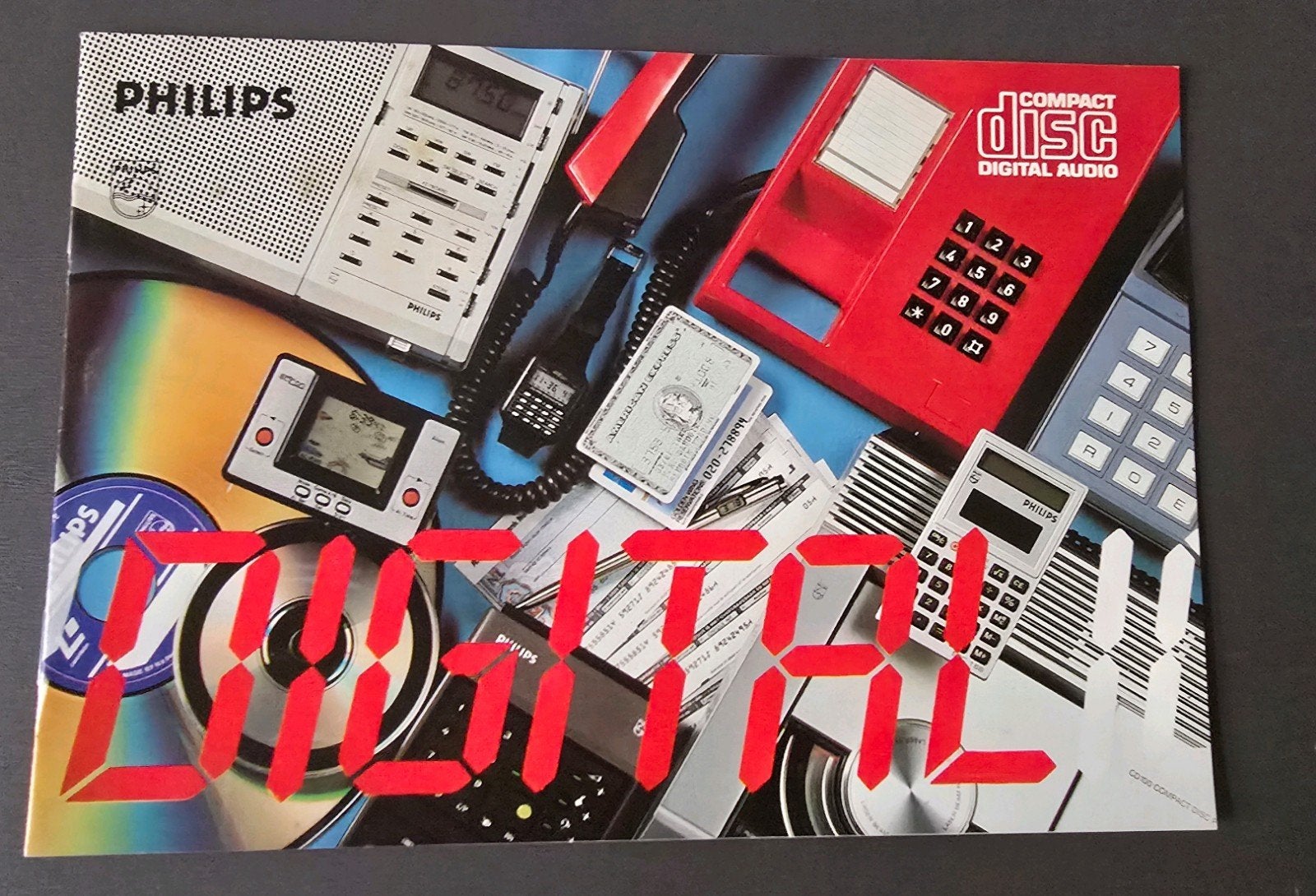 Philips DIGITAL vintage brochure compact disc, Ophalen of Verzenden, Zo goed als nieuw