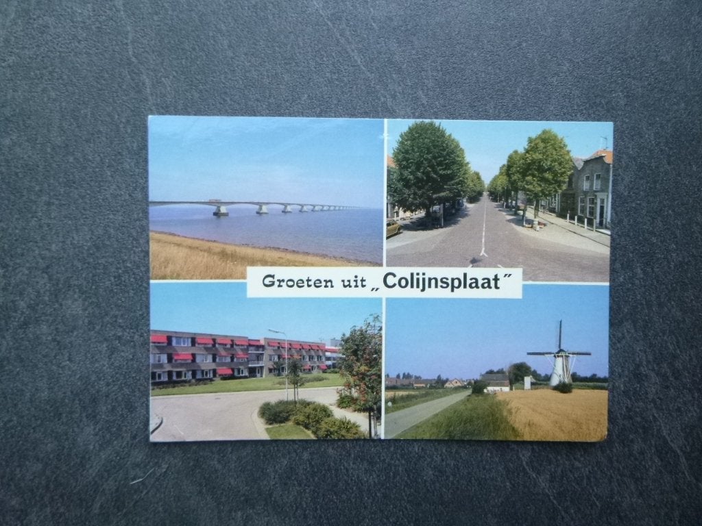 groeten uit Colijnsplaat, molen 1983, Verzenden, 1980 tot heden, Gelopen, Noord-Brabant