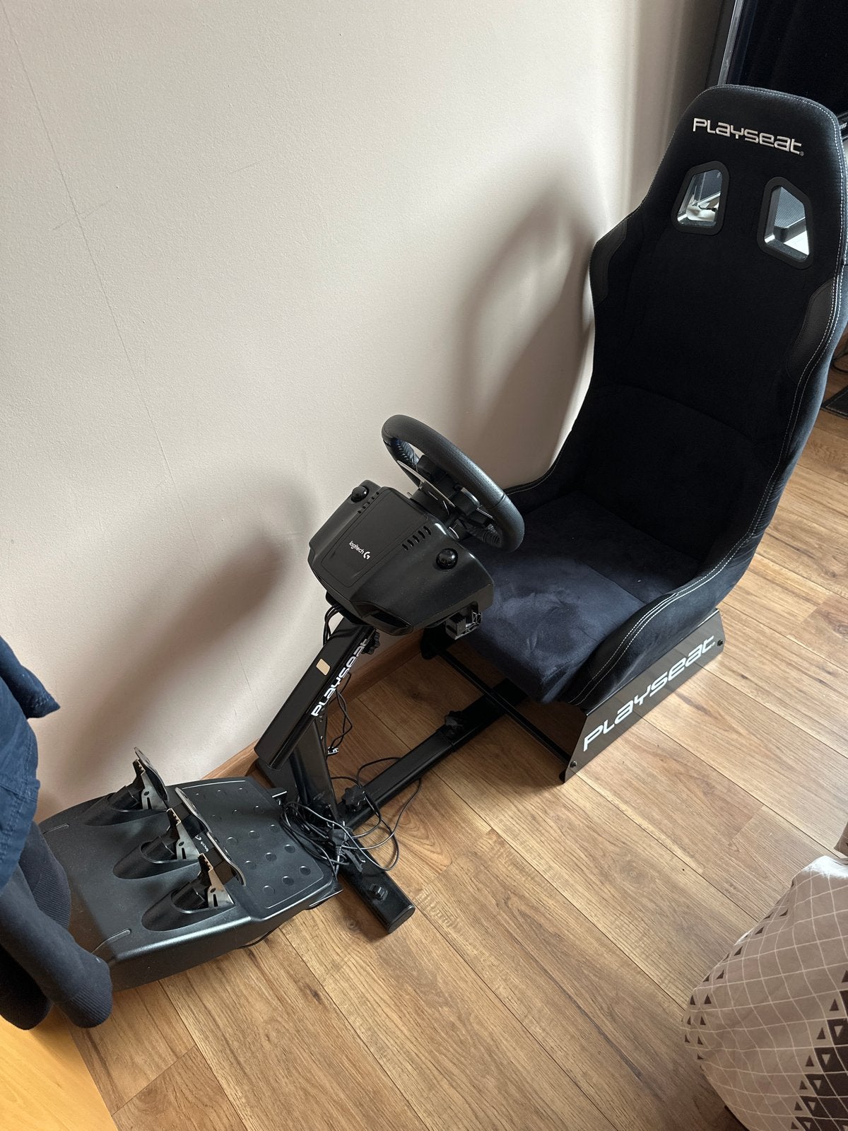 Playseat met Logitech G29 racestuur en pedalen, Ophalen, Gebruikt, Playseat of Racestoel, PlayStation 4