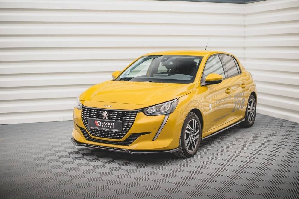 Voorlip sideskirt diffuser Spoiler - Peugeot 208 19-23, Auto diversen, Tuning en Styling, Ophalen of Verzenden