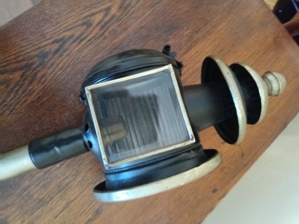 Antieke koperen koetslamp, Antiek en Kunst, Antiek | Lampen, Ophalen
