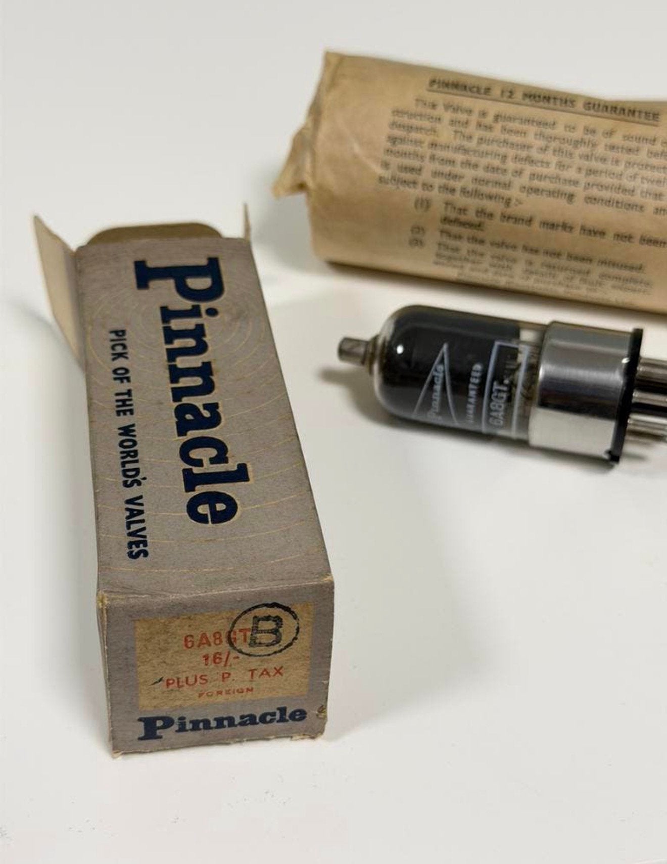 Pinnacle 6A8GT Elektronenbuis NOS Nieuw Vintage radiobuis, Ophalen of Verzenden, H, H, H