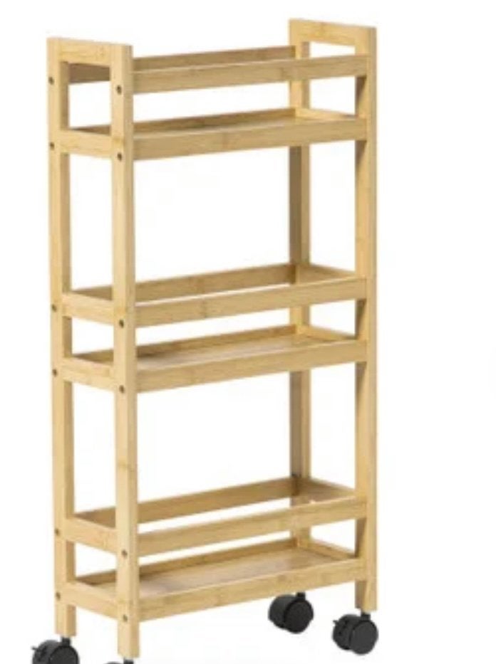 Badkamertrolley bamboe, Ophalen, Nieuw, 50 tot 100 cm, Minder dan 100 cm