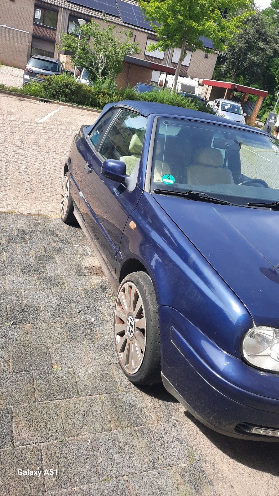 Volkswagen Golf 2.0 Cabriolet 85KW 1999 Blauw, Auto's, Volkswagen, Voorwielaandrijving, Beige, 4 cilinders, 1200 kg