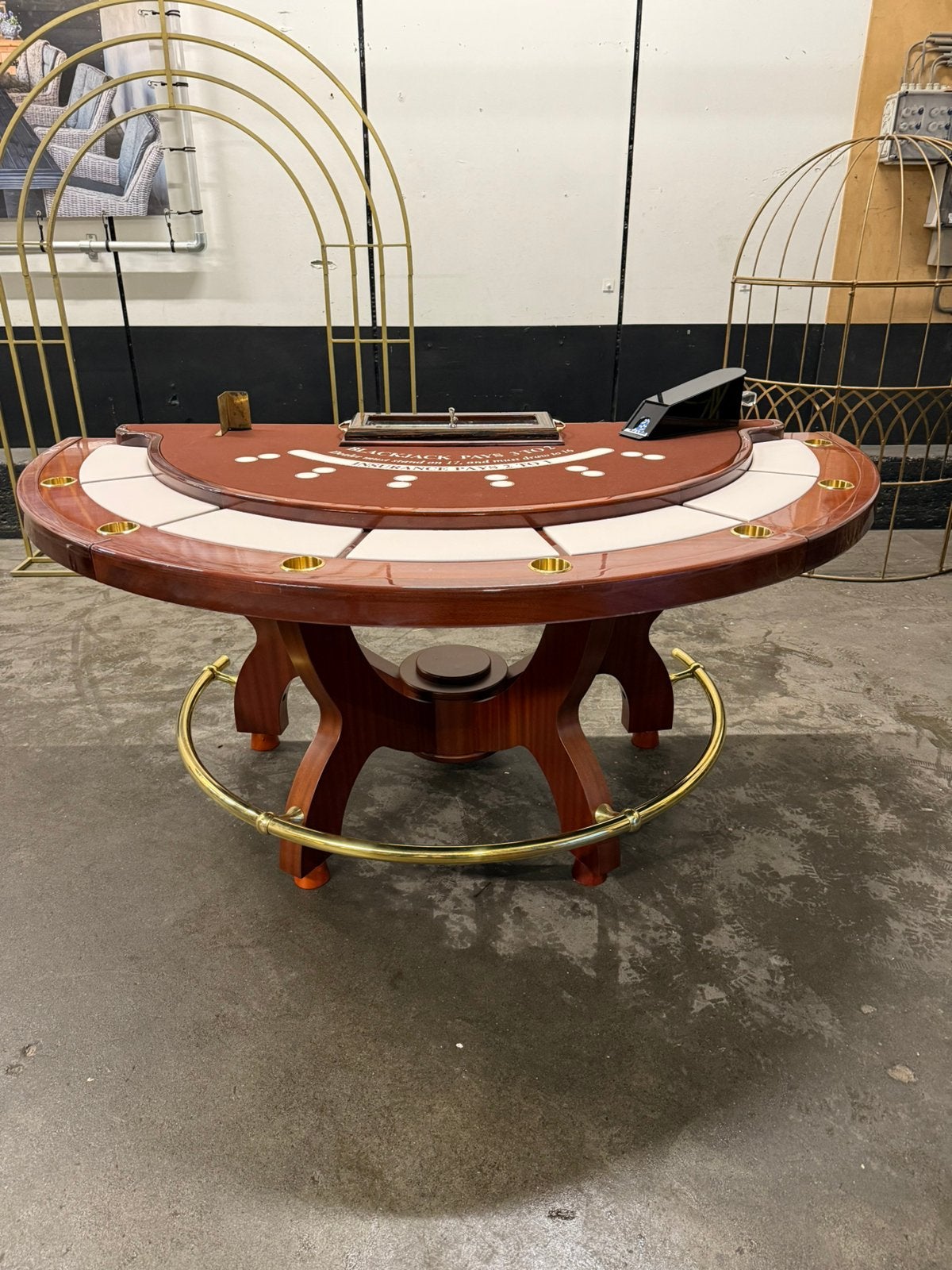 Blackjack tafel (split level deluxe), Hobby en Vrije tijd, Vijf spelers of meer, Ophalen, Gebruikt