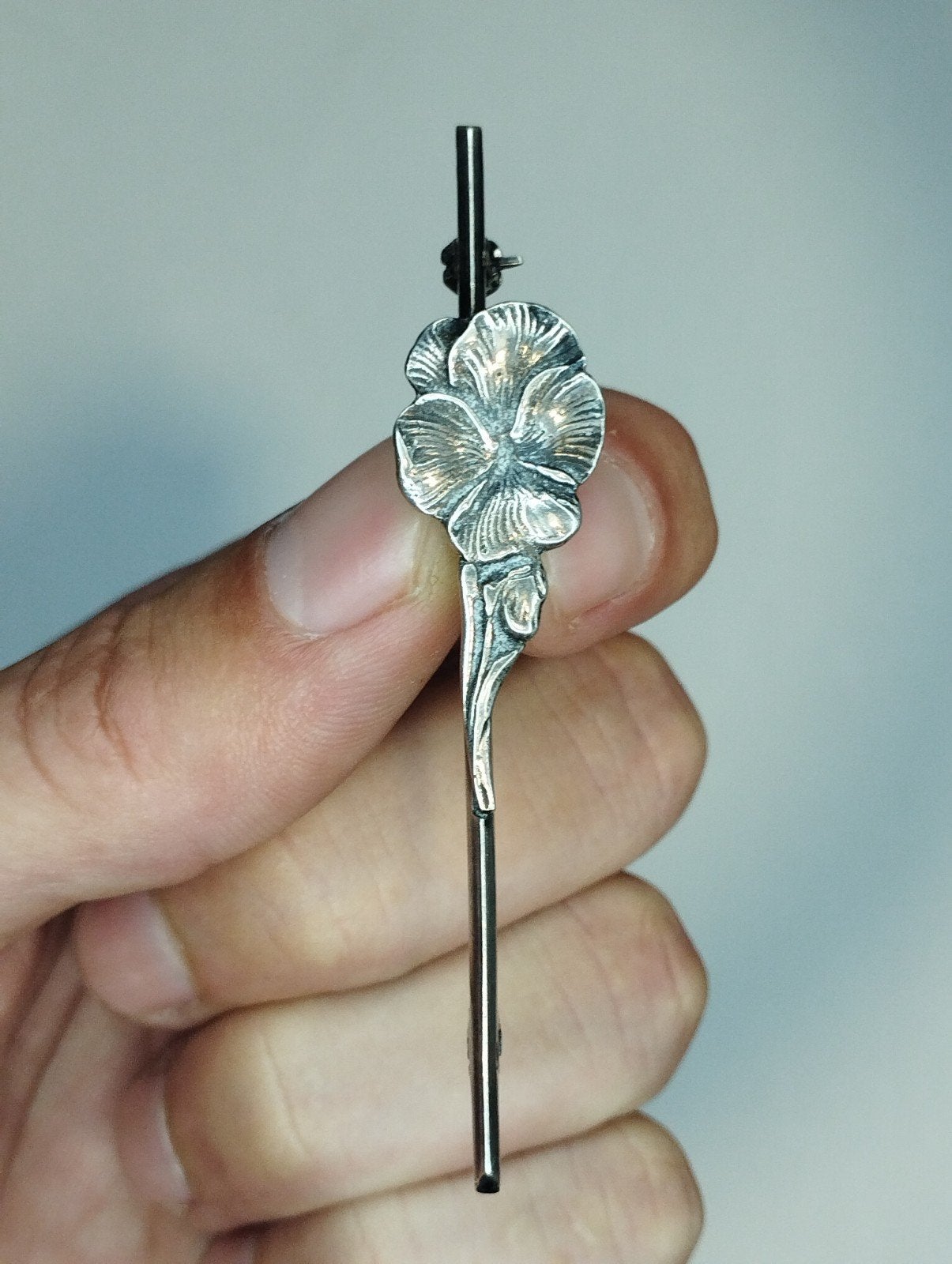 Prachtige vintage zilveren broche, zwaardmerk, Nederland, Sieraden, Tassen en Uiterlijk, Broches, Ophalen of Verzenden, Zo goed als nieuw
