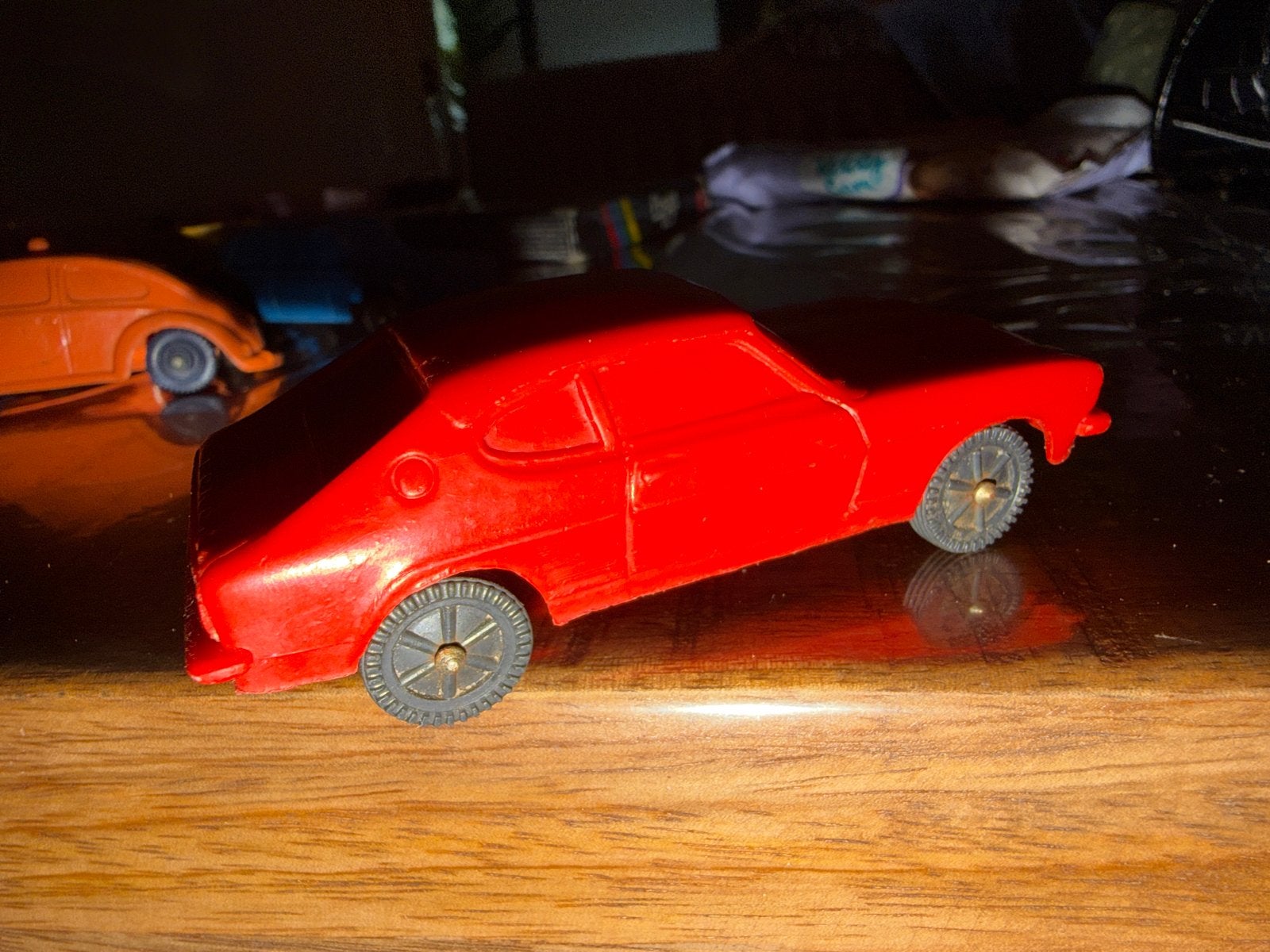 Vintage Tomte Ford Capri 1/43 - Rood Speelgoedauto, Gebruikt, Auto, Ophalen of Verzenden, X