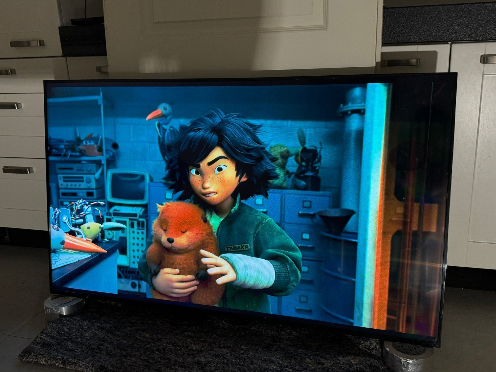 Samsung om55 (geen last van zon) high brightness, Ophalen, Samsung, LED, 50 Hz